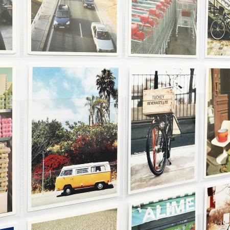 S-524｜ディスプレイポケット ポストカード・タテ型 25P クリアー S