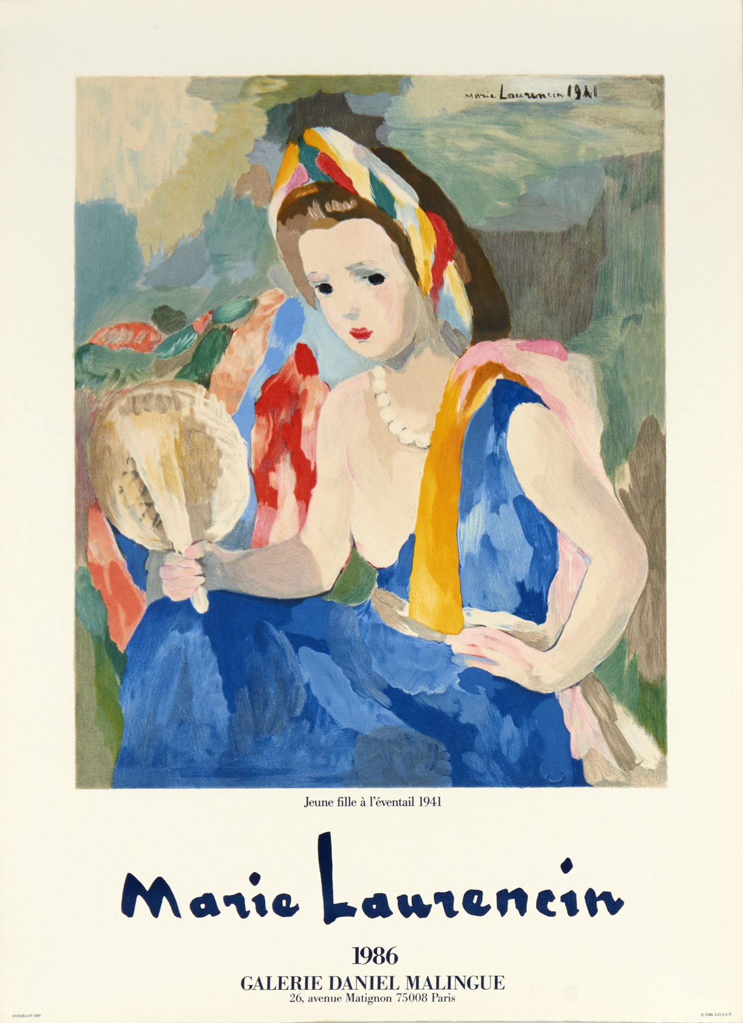 Marie Laurencin – Jeune-fille à l'éventail – Atelier Veron