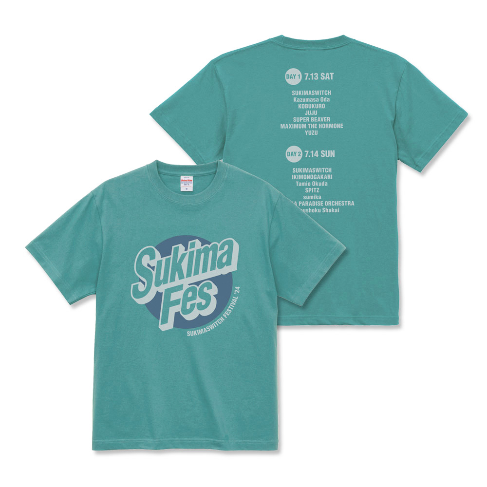 サークルロゴTシャツ / ヘイジーグリーン | スキマスイッチ | Augusta