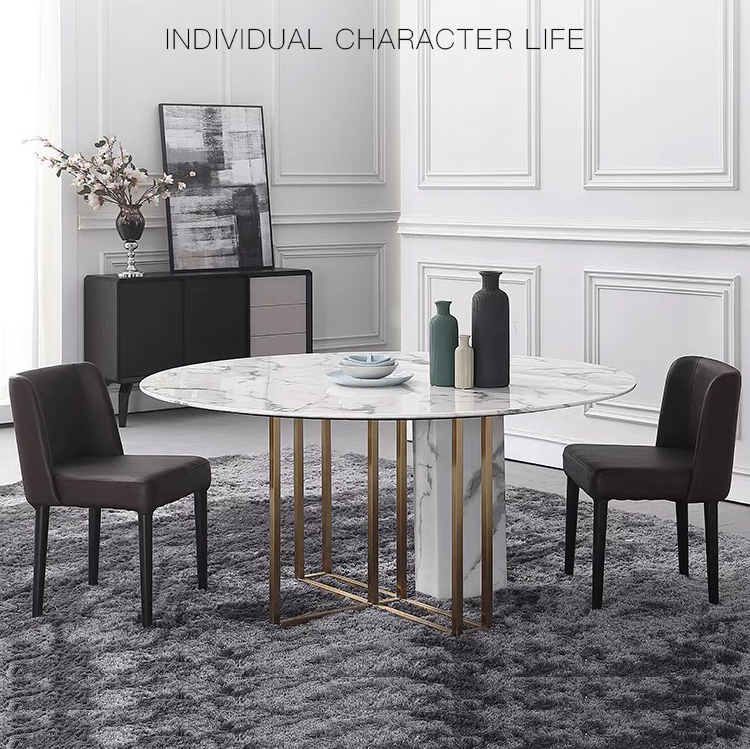 C003 大理石 円形ダイニングテーブル1200mm～ – AVITUS