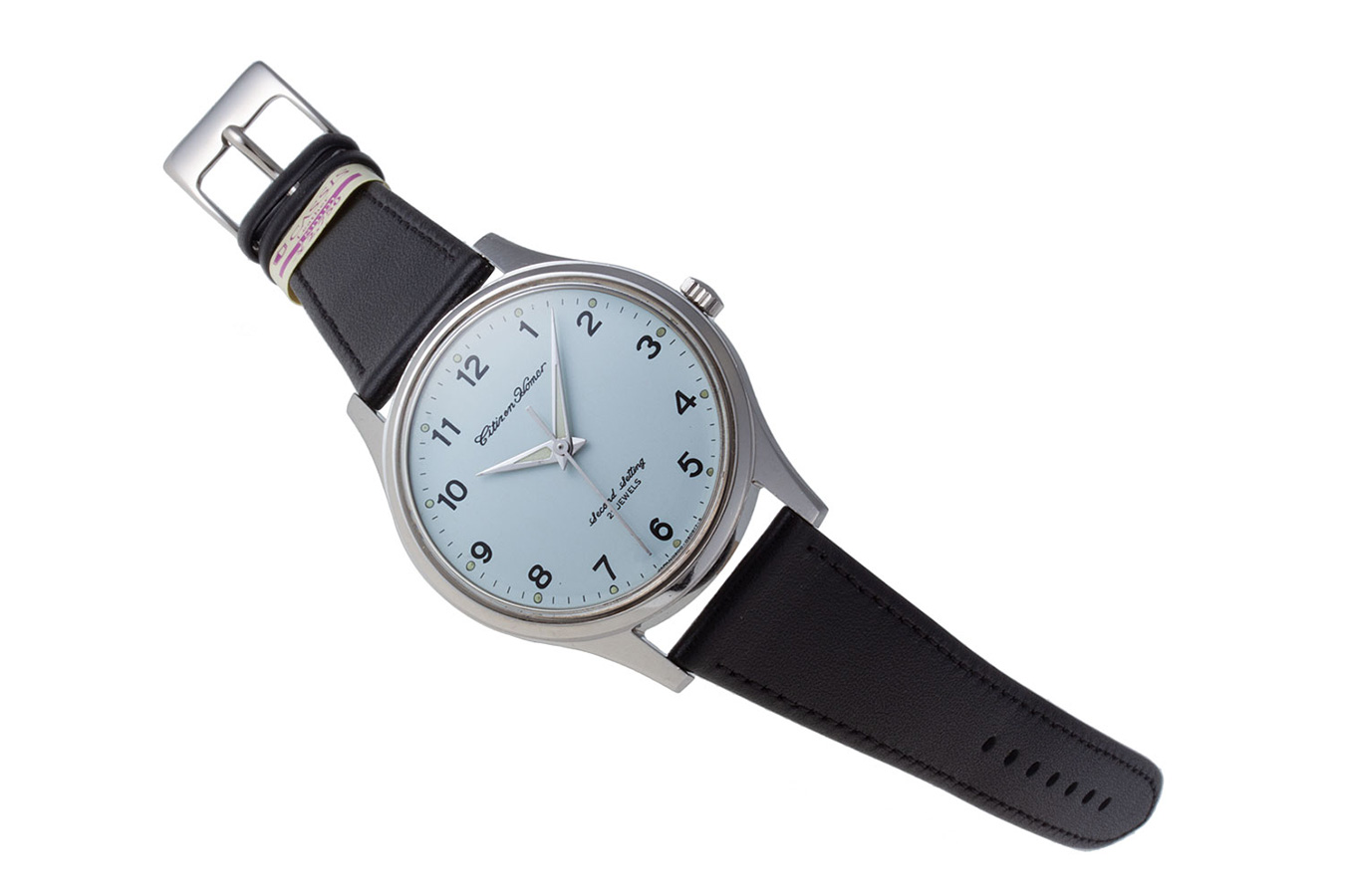 シチズン ホーマー 鉄道時計 水色文字盤 東南鉄 241 1977(昭和52)年