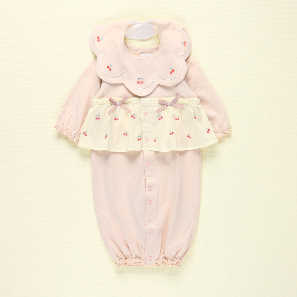 さくらんぼ刺繍スタイ 2025春夏 ｜子供服&ベビー服 ブランシェス 公式