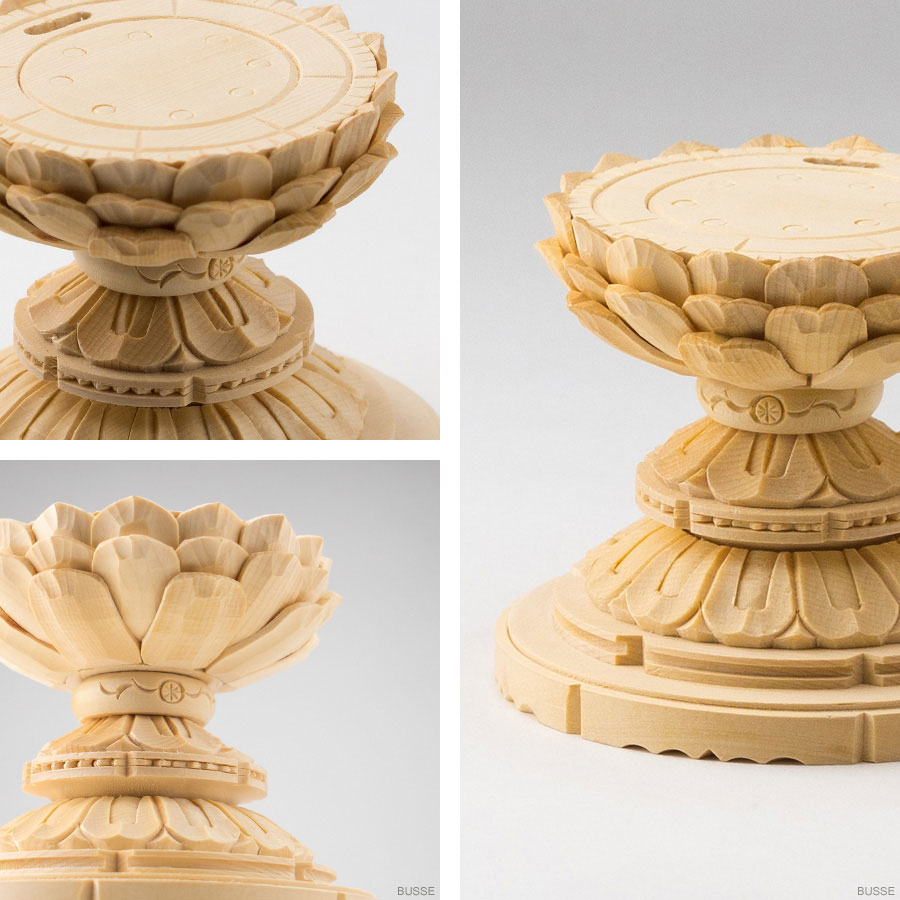 仏像 釈迦如来 座像 ヒノキ製 丸座 2寸 曹洞宗・臨済宗・天台宗 /桧木