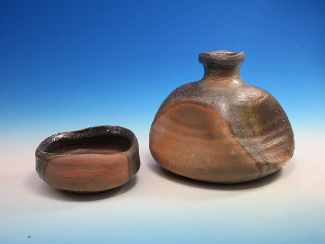 備前窯変徳利｜作家名：金重 愫｜文錦堂 | 文錦堂