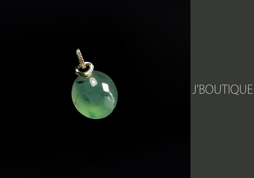 ミャンマー産天然無処理翡翠 玉環 ジュエリー ペンダント 艶緑 翠緑