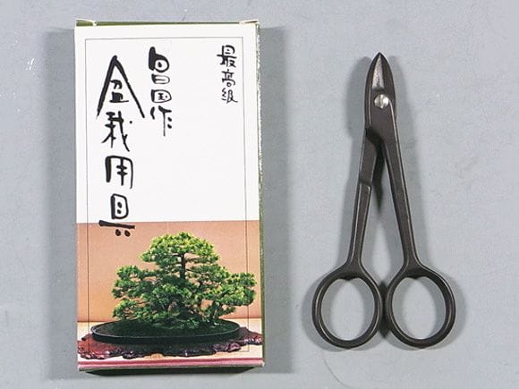 盆栽道具 針金切小鋏 (昌国作) 全長 115mm No.M9 (7037)の販売｜針金切