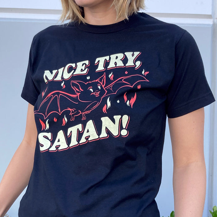 Men's Nice Try Satan T-Shirt - Boredwalk