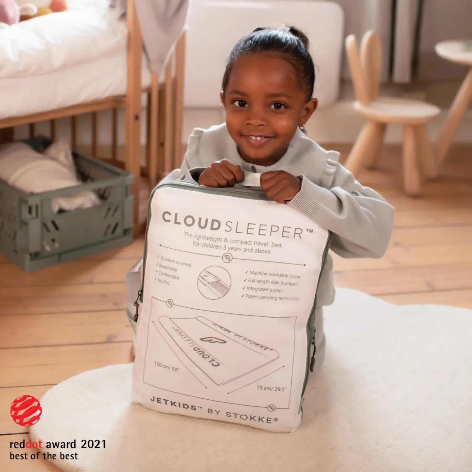 Stokke CloudSleeper JetKids Inflatable Kids' Bed | Baby – Baby