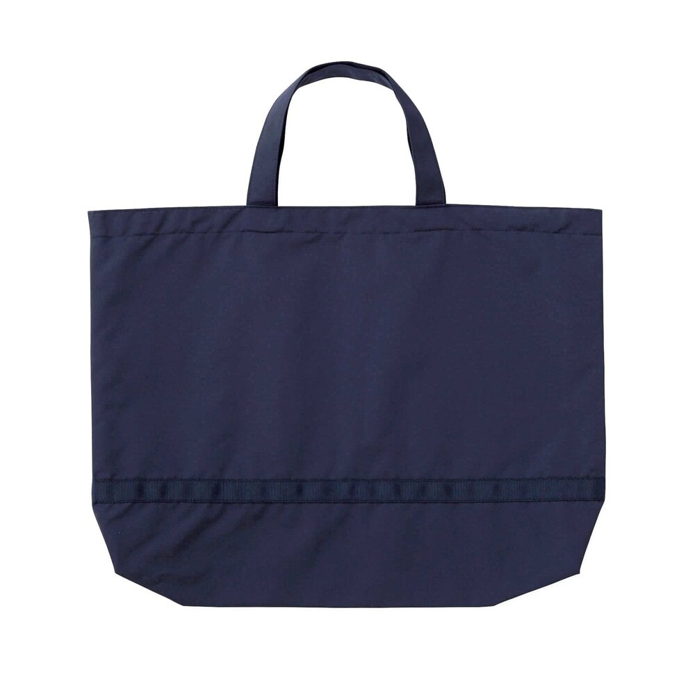 リバティタナローン裏地レッスンバッグ(ワンサイズ ネイビーxパープル