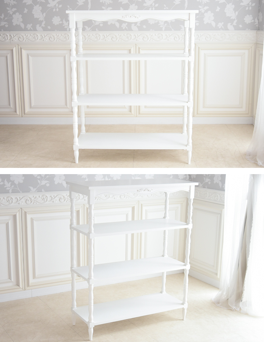 フレンチ アパルトメント シェルフ ラック 幅90cm | ロココ調家具通販