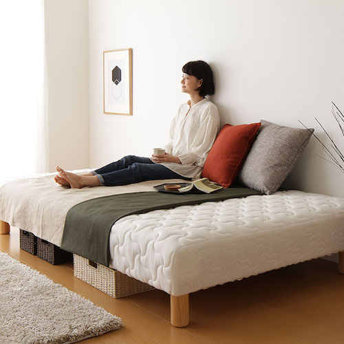 搬入・設置無料] 一体型脚付きマットレス (セミダブル)の詳細 | 日本
