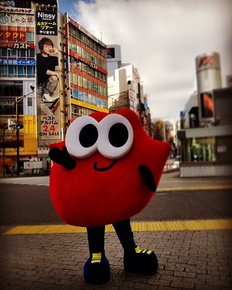 Nissy（西島隆弘）のマスコットキャラクターLippy、渋谷にサプライズ