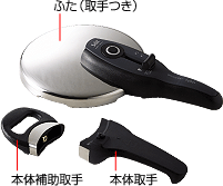 シラルガン 圧力鍋 シコマチックTプラス ブラック 2.5L