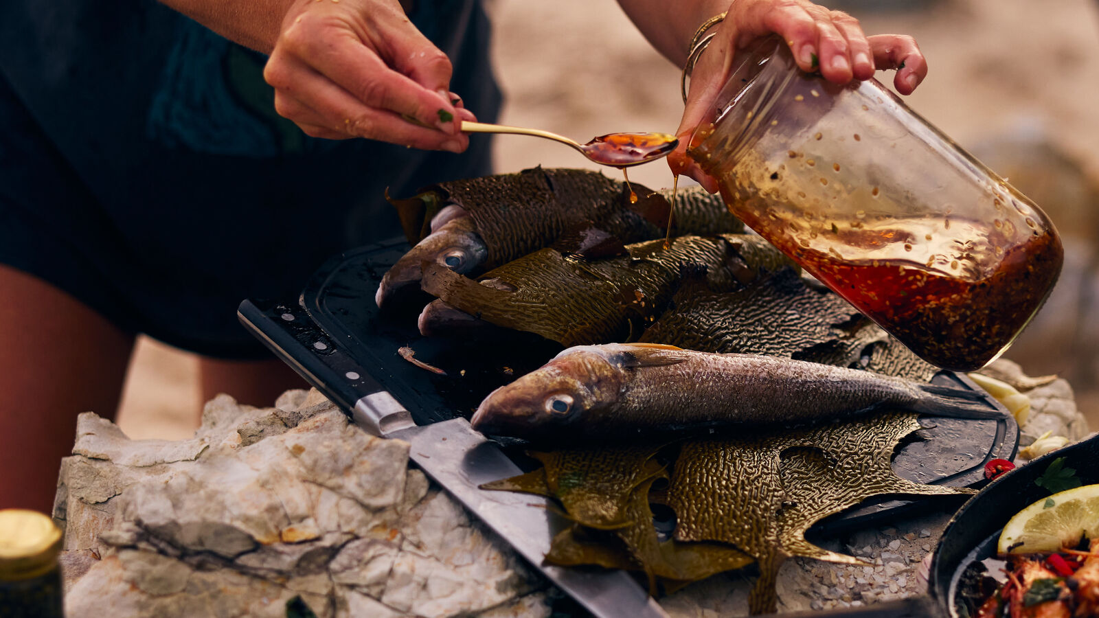 Kelp-Wrapped Whiting Recipe | Pizza Oven Cooking | Gozney