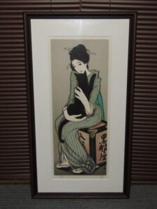 上村淳之 リトグラフ「雪中小禽」 | 骨董品買取・和楽器買取 五宝堂