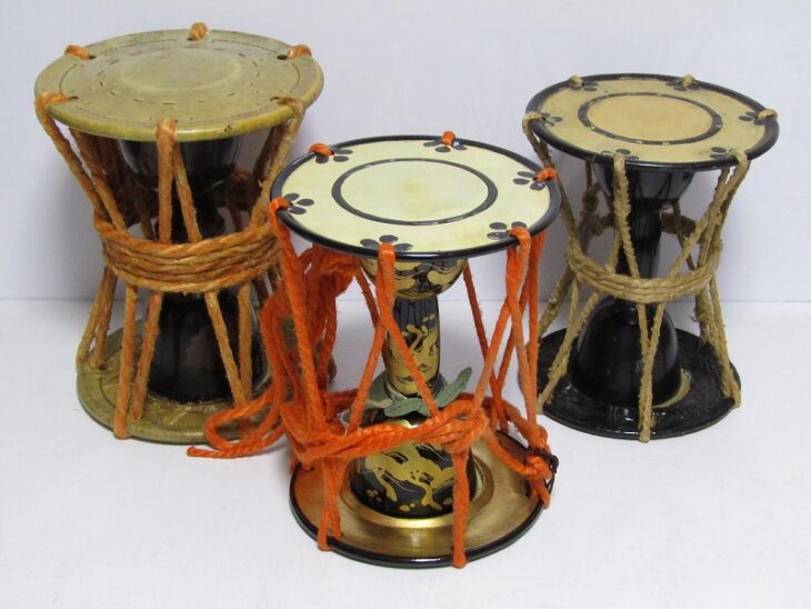 遺品整理】蒔絵 小鼓、琴などの和楽器、浮世絵 木版画など 東京都杉並