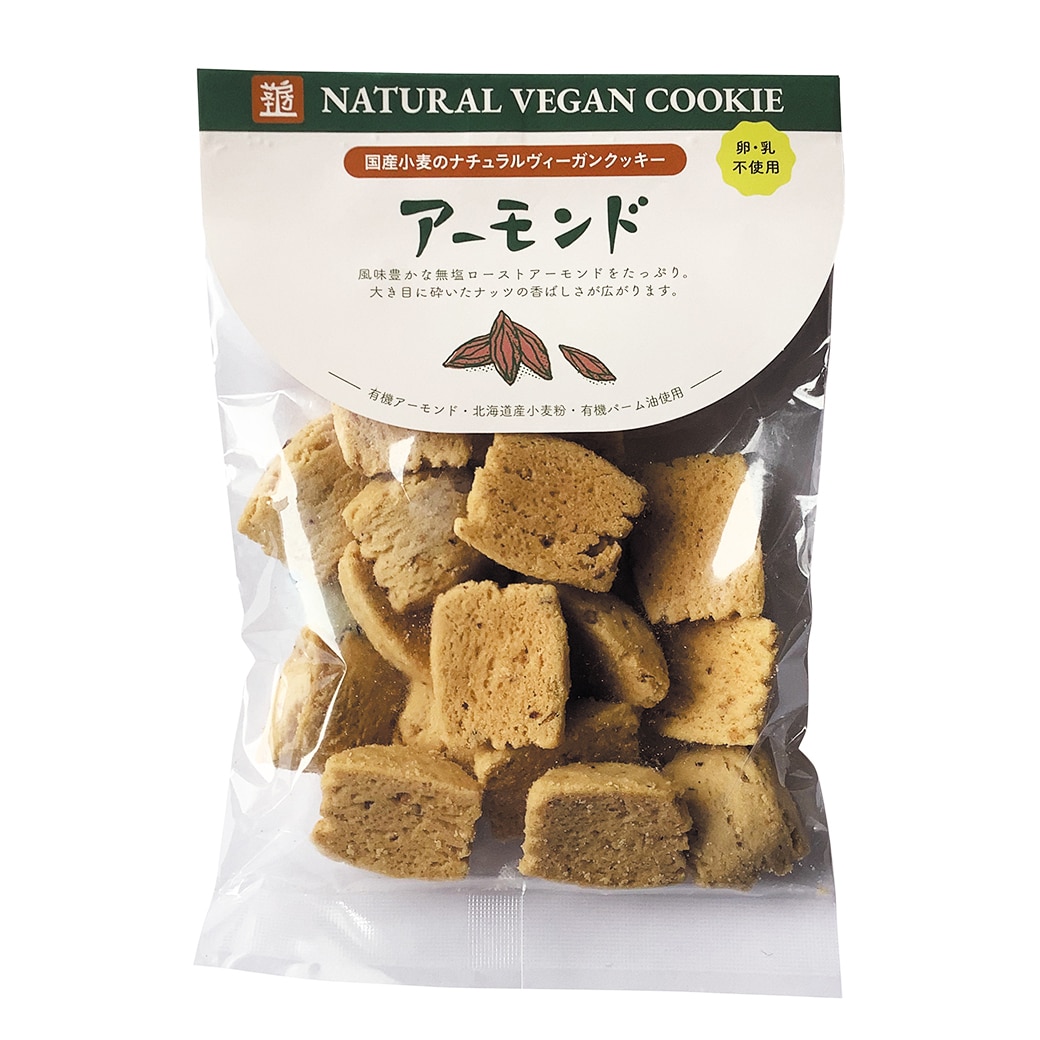 GAIAネット[※]茎工房 ナチュラルヴィーガンクッキー きなこ 80g: 菓子