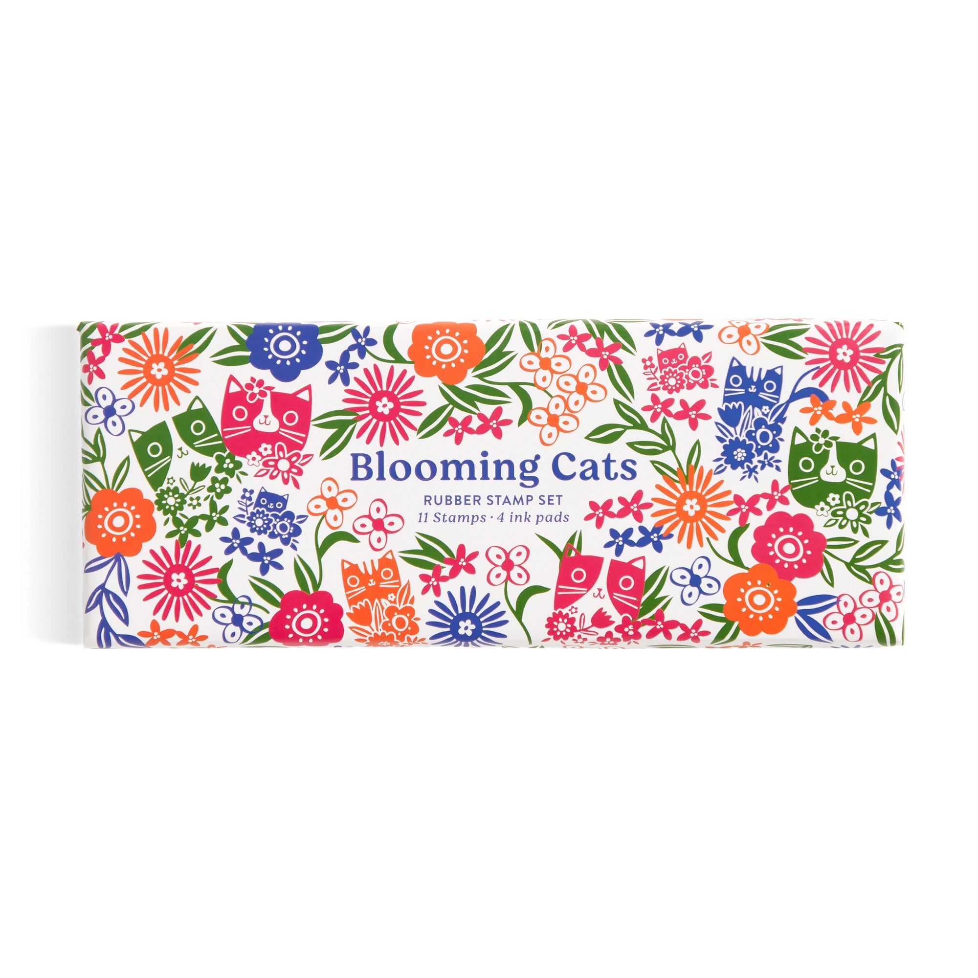 Blooming Cats Rubber Stamp Set – Galison