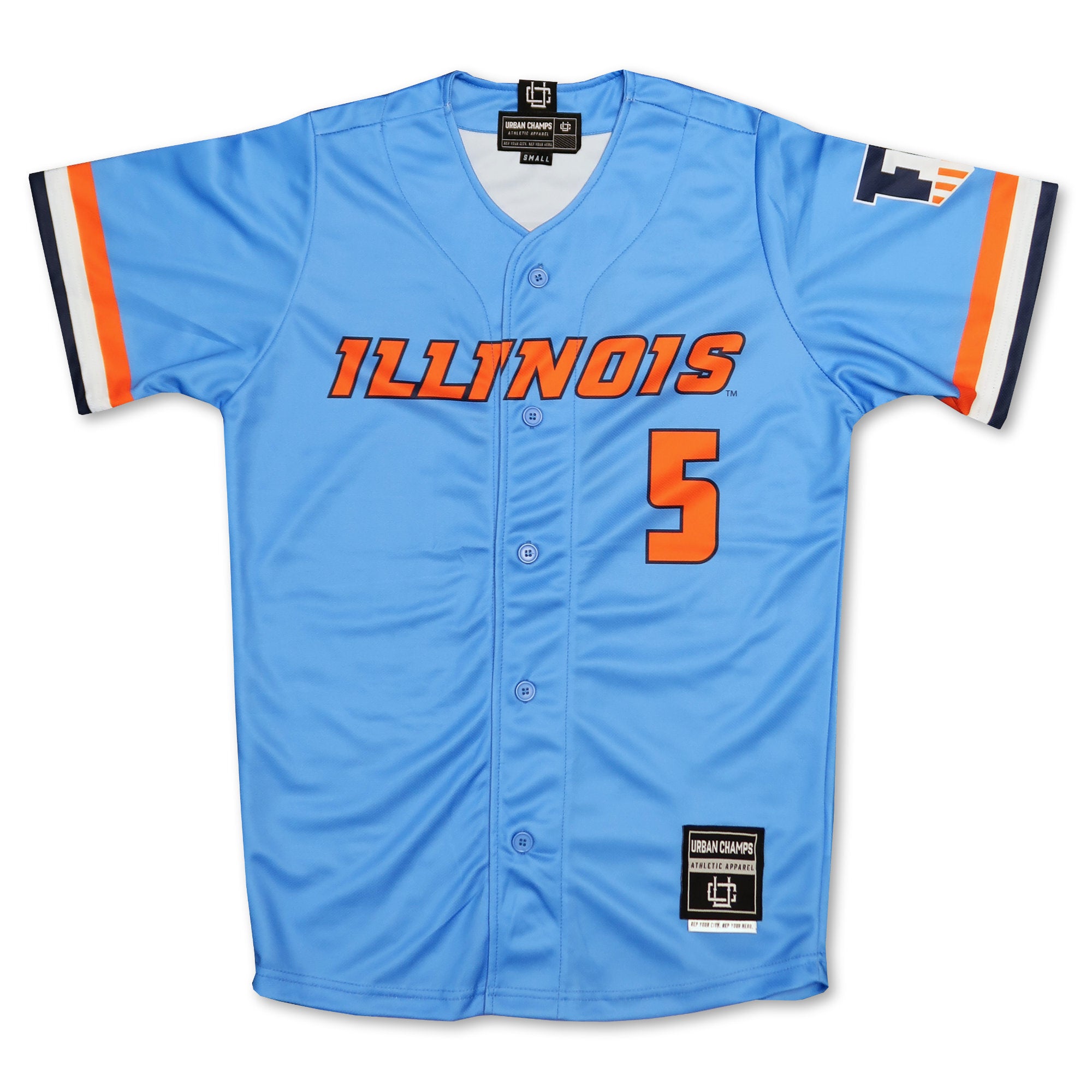 Illinois Fighting Illini Powder Blue Baseball Jersey – Gameday