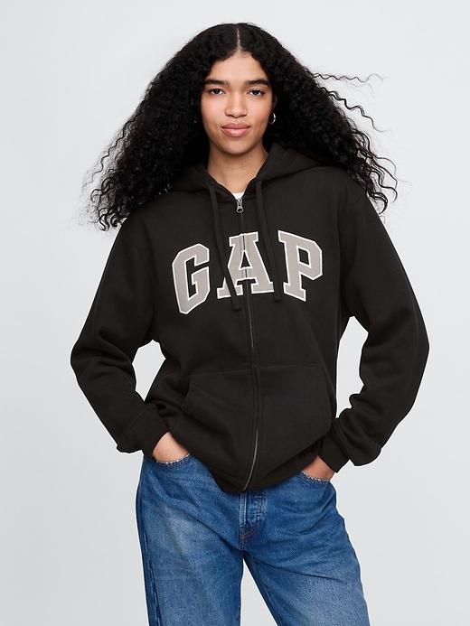 Adult VintageSoft Arch Logo Zip Hoodie | Gap