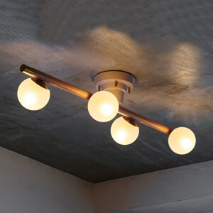 Poiret シーリングライト・ナチュラルウッド｜照明のライティング