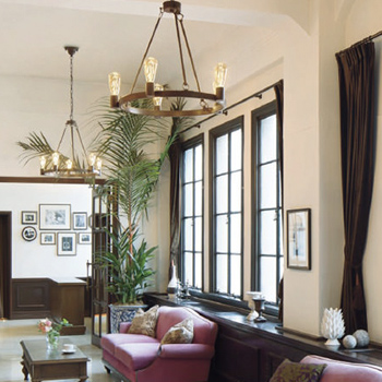 クラシカル調シャンデリア | 鉄錆色｜照明のライティングファクトリー