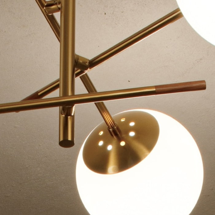 Dr ガラスシーリングライト | ミッドセンチュリー風｜照明の