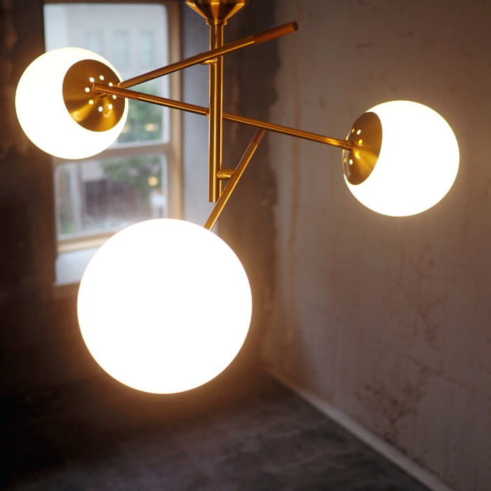 Dr ガラスシーリングライト | ミッドセンチュリー風｜照明の