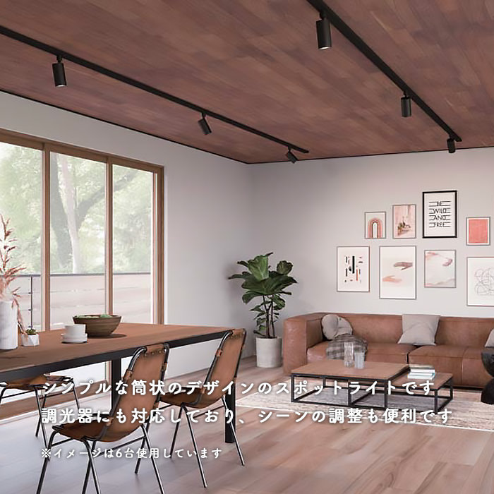 スポットライト ブラック・60W相当 電球色 | ダクトレール用｜照明の