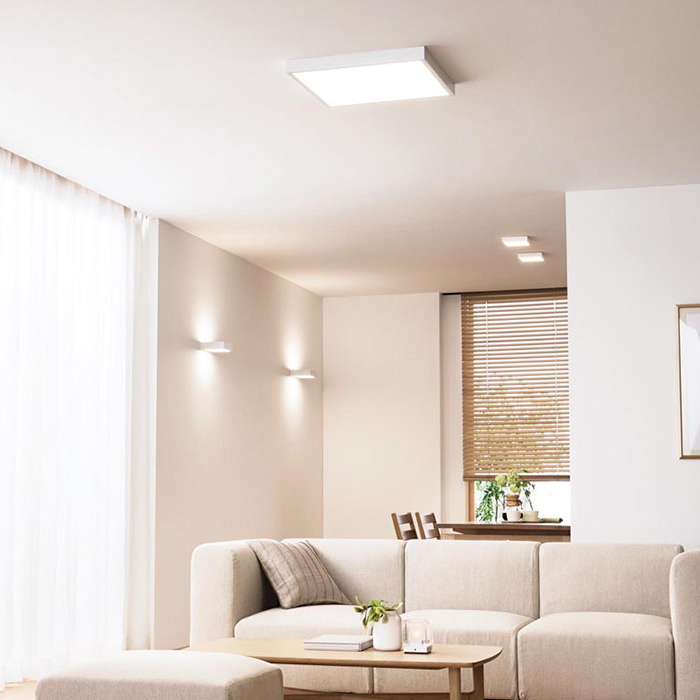 シーリングライト 〜10畳対応・□500 調光・調色｜ホワイト｜照明の