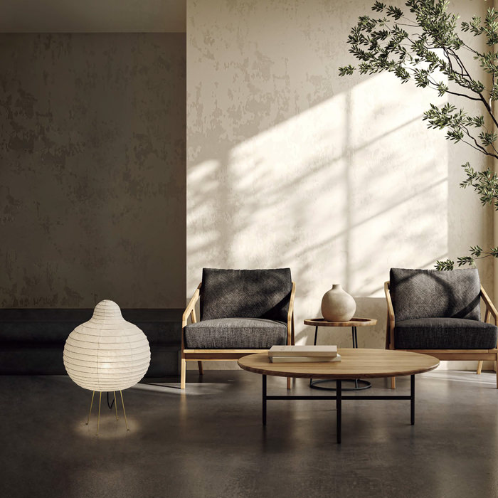 RAI-7558 美濃和紙 提灯スタンドランプ｜中間スイッチ式｜照明の