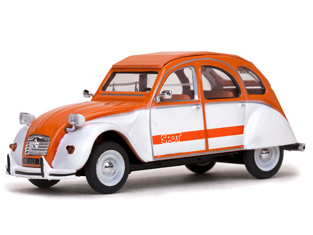 1/43 シトロエン 2CV SPOT /1976/オレンジ＆ホワイト（VITESSE 23364