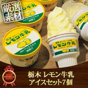 栃木 レモン牛乳アイスセット7個【目録引換券】｜景品ゲットクラブ