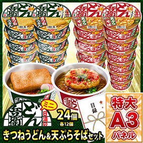 日清 どん兵衛ミニカップ きつねうどん＆天ぷらそばセット【目録引換券