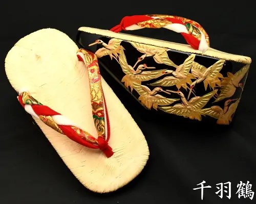 特上・南部表・金蒔絵付ぽっくり ― 七五三特集 ―丸屋履物店