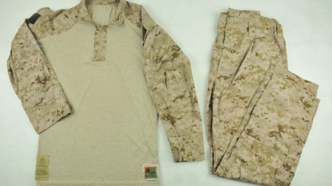 Marine FROG Combat Suit (Desert MARPAT) – Gear Illustration