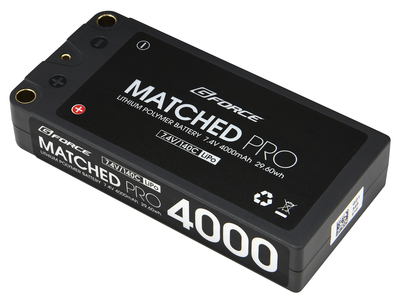 MATCHED PRO 7.4V 4000mAh LiPo Battery | G-FORCE | 株式会社ジーフォース
