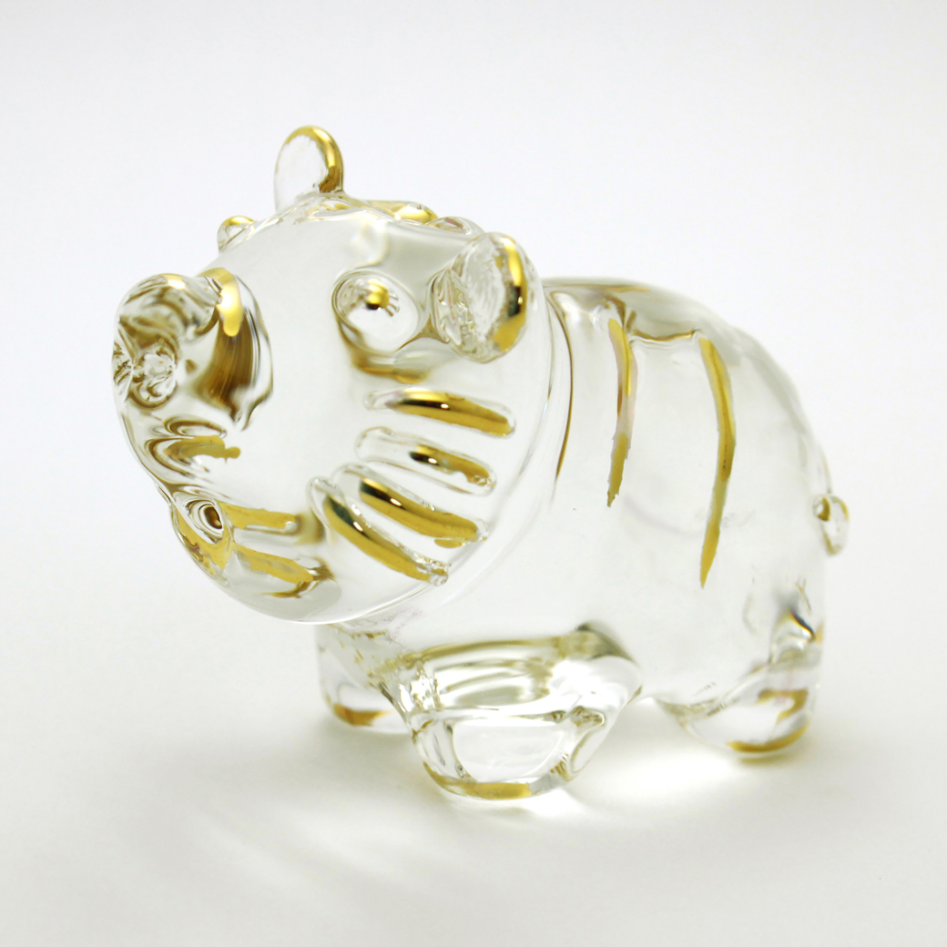 ガラス細工：硬質金干支 大 寅のご紹介｜有限会社グラススクエア