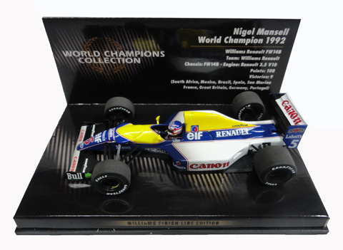 PMA 1/43 N．マンセル ウィリアムズ・ルノー FW14B ワールド