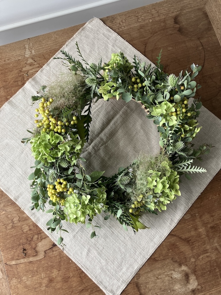 玉川髙島屋S・C アナベルでつくるセミドライリース | 株式会社