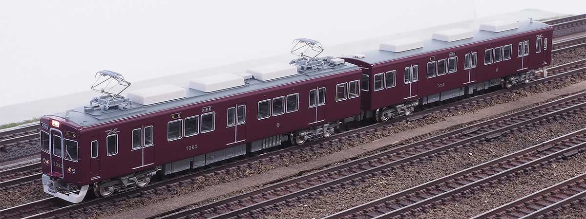 30142＞阪急7000／7300系（旧塗装）先頭車2両セット（動力無し）｜N
