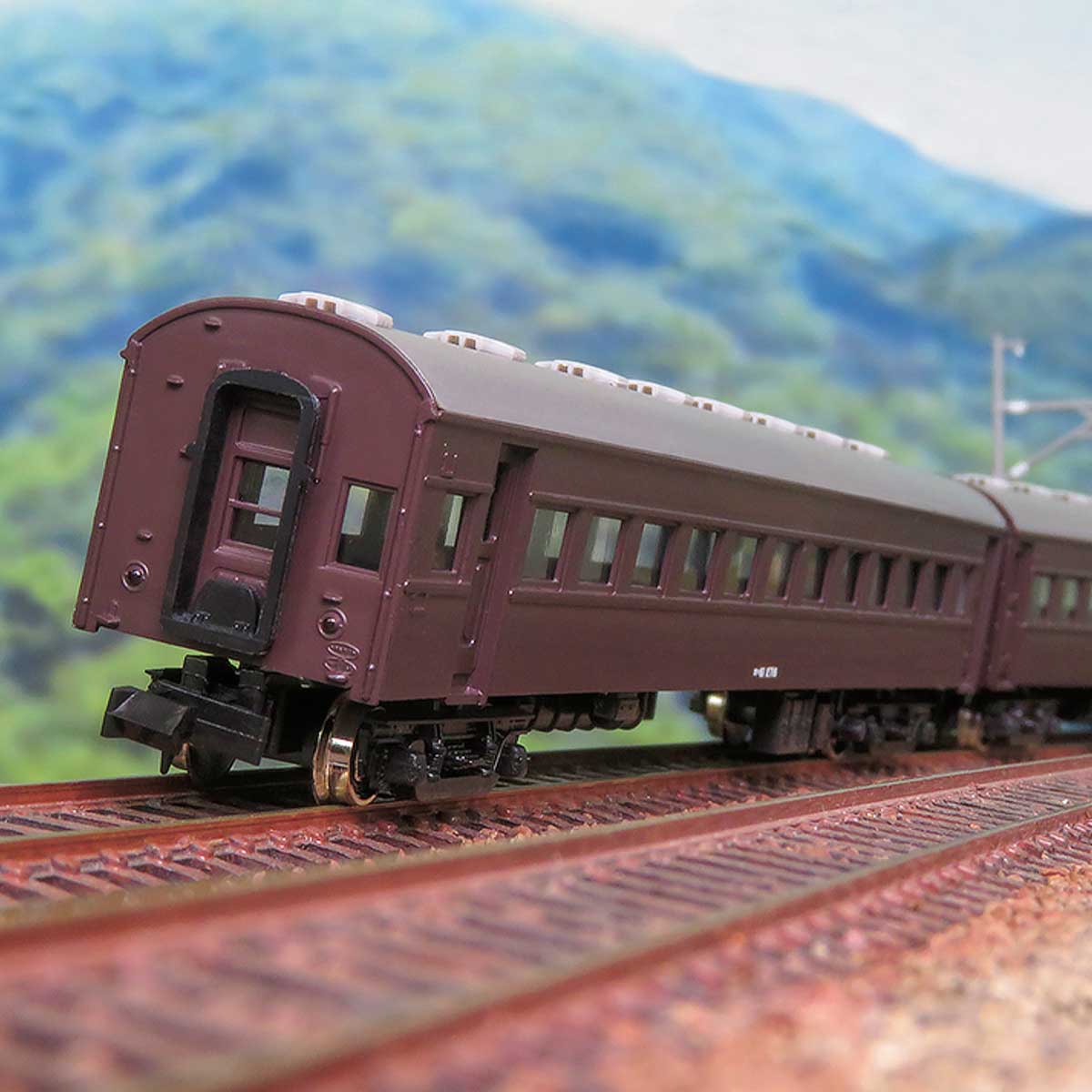 19508＞着色済み オハ61系（茶色）6両編成セット｜エコノミーキット｜N