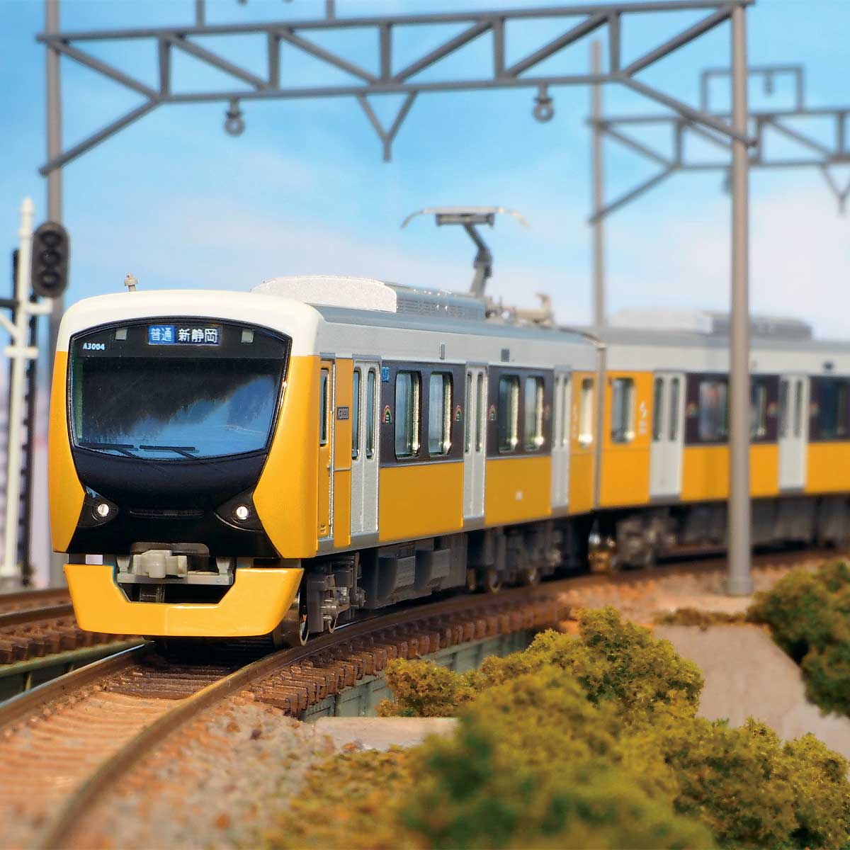 31505＞静岡鉄道A3000形（ブリリアントオレンジイエロー・新ロゴ）2両