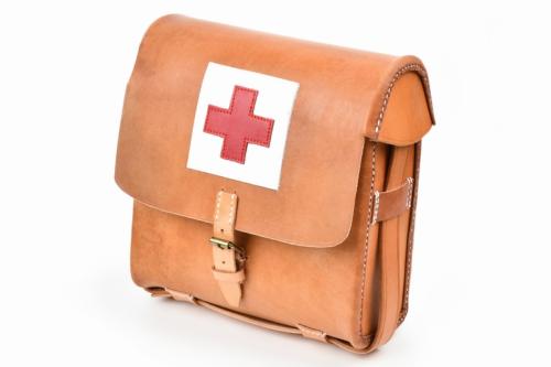SFBC ONLINE SHOP / 旧日本軍タイプ レザー メディックバッグ ブラウン