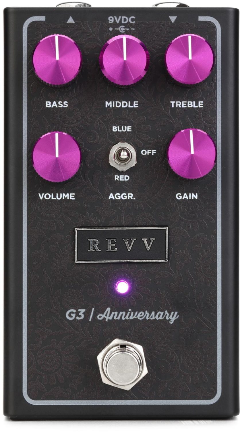 Revv G3 Purple Channel Distortion Pedal Pedal Settings - Guitar Chalk