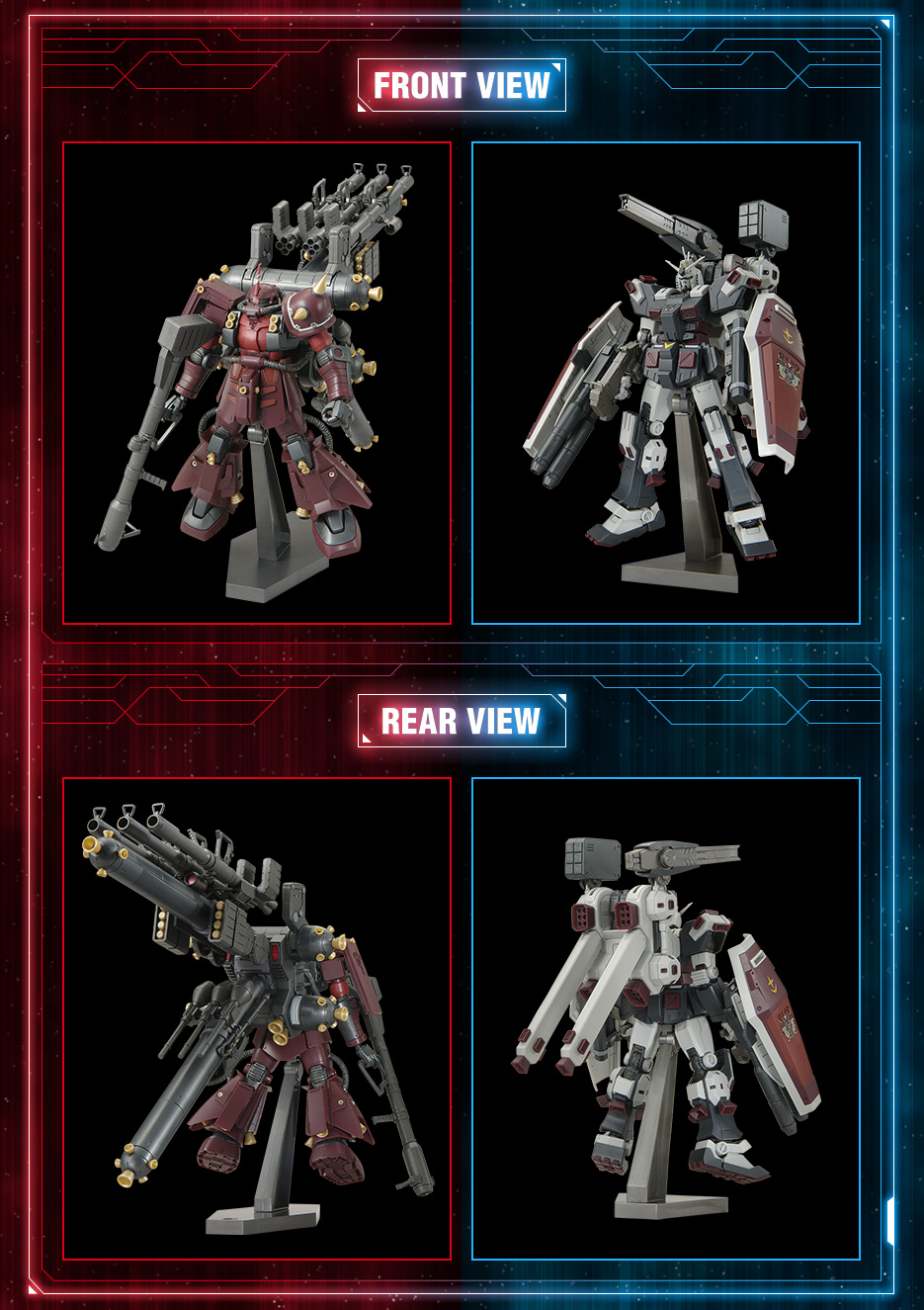 HG 1/144 ガンダムベース限定 フルアーマー・ガンダム VS サイコ・ザク