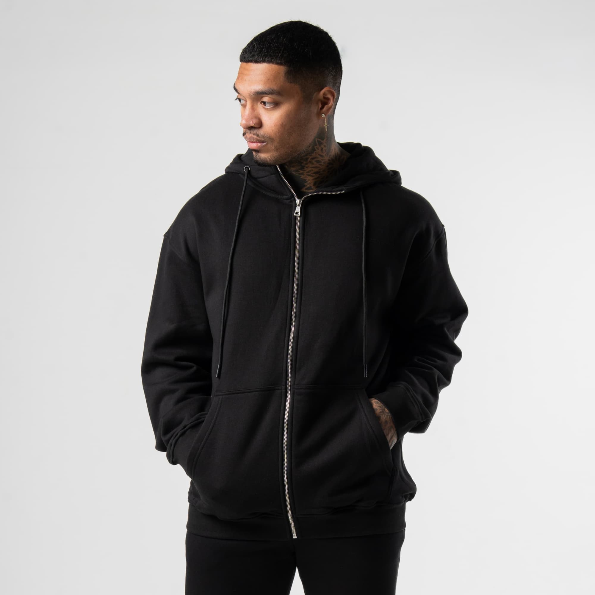 Gymreapers Axis Zip-Up Hoodie - Black