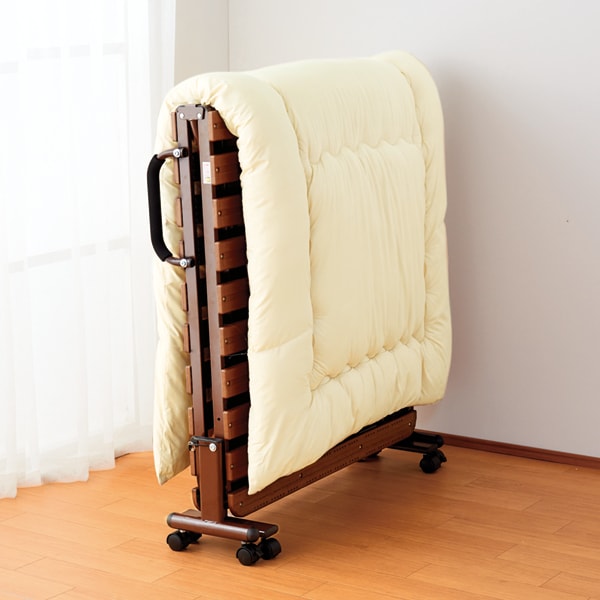 組立不要折りたたみ樹脂すのこベッド: 寝具／はぴねすくらぶ