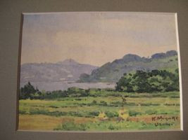 水彩画 三宅克己作 風景｜絵画｜買取実績紹介｜骨董品買取・売却の極意