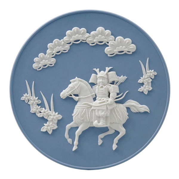 ウェッジウッド ジャスパー エトトレイ 2026 ウマ 馬と花の浮き彫り